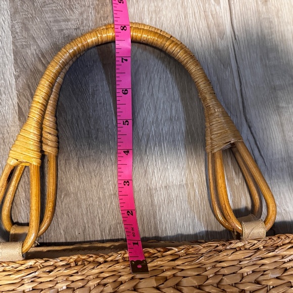 Artisan Woven Straw Tote with Colorful Accents - Picture 2 of 10